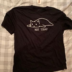 XL ‘not today’ cat shirt from Marshall’s never worn